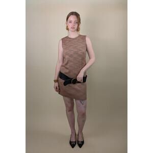 2000's Y2K missoni rare pink and grey wool shift dress